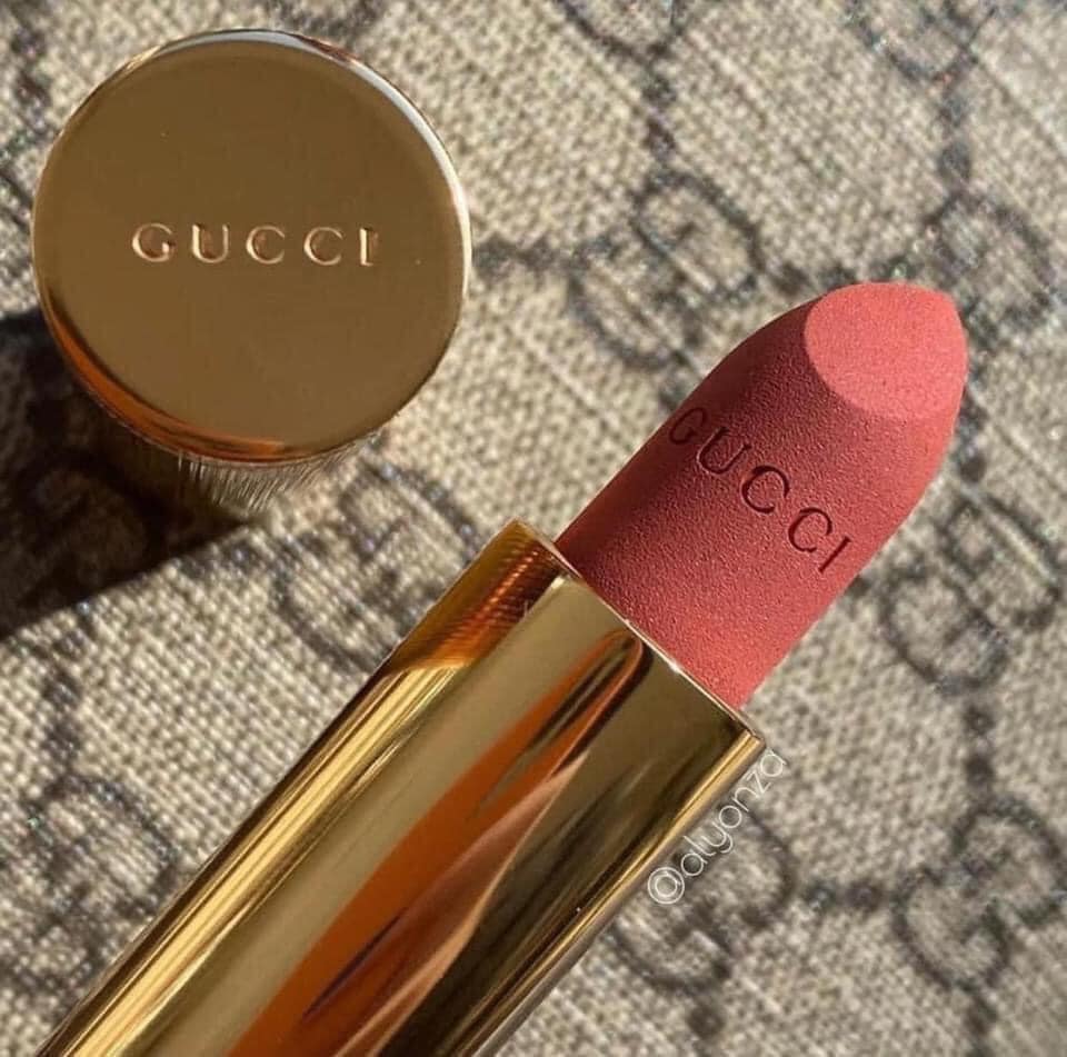 Son Lì Gucci Rouge À Lèvres Voile Mat 208 They Met in Argentina - Hải Yến  Cosmetic